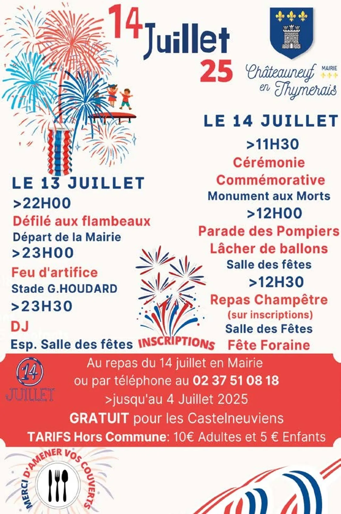 CHÂTEAUNEUF-EN-THYMERAIS - Fête Nationale