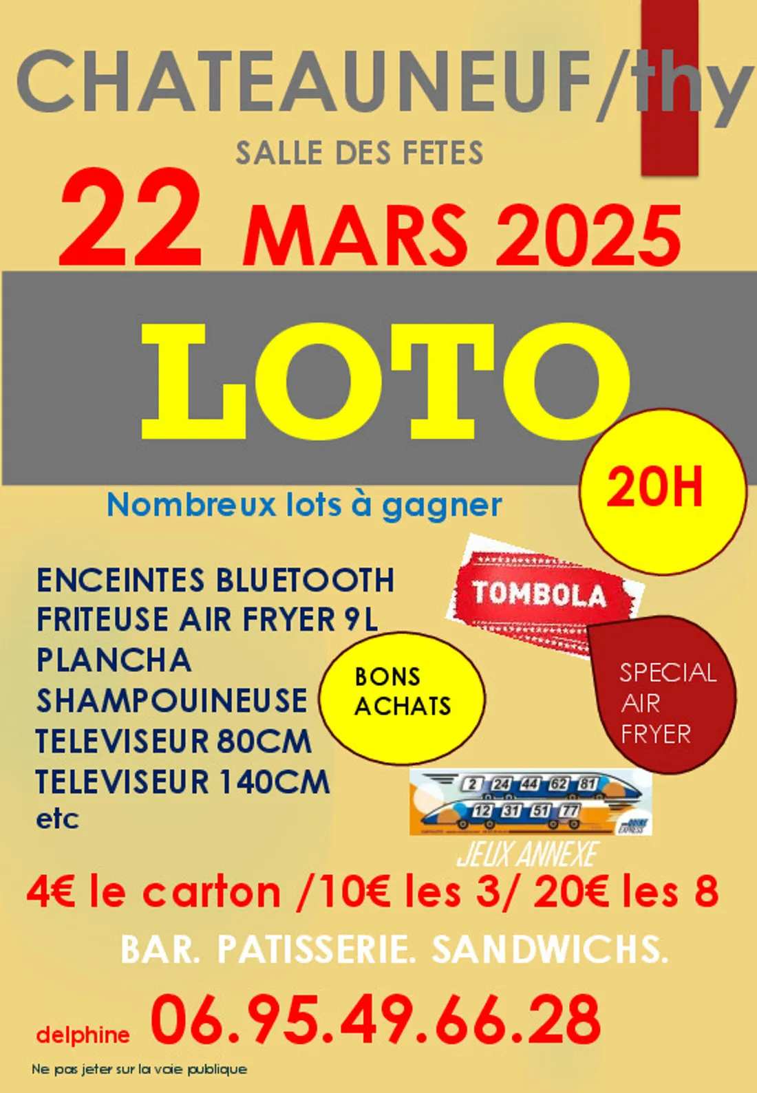 CHÂTEAUNEUF-EN-THYMERAIS - Loto
