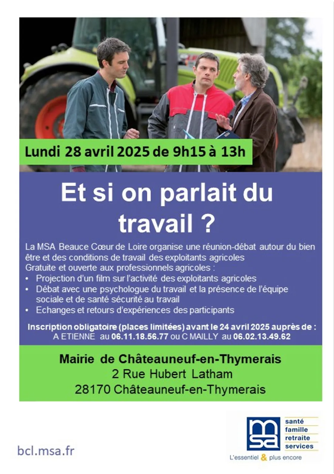 CHÂTEAUNEUF-EN-THYMERAIS - Projection : Et si on parlait du travail ?