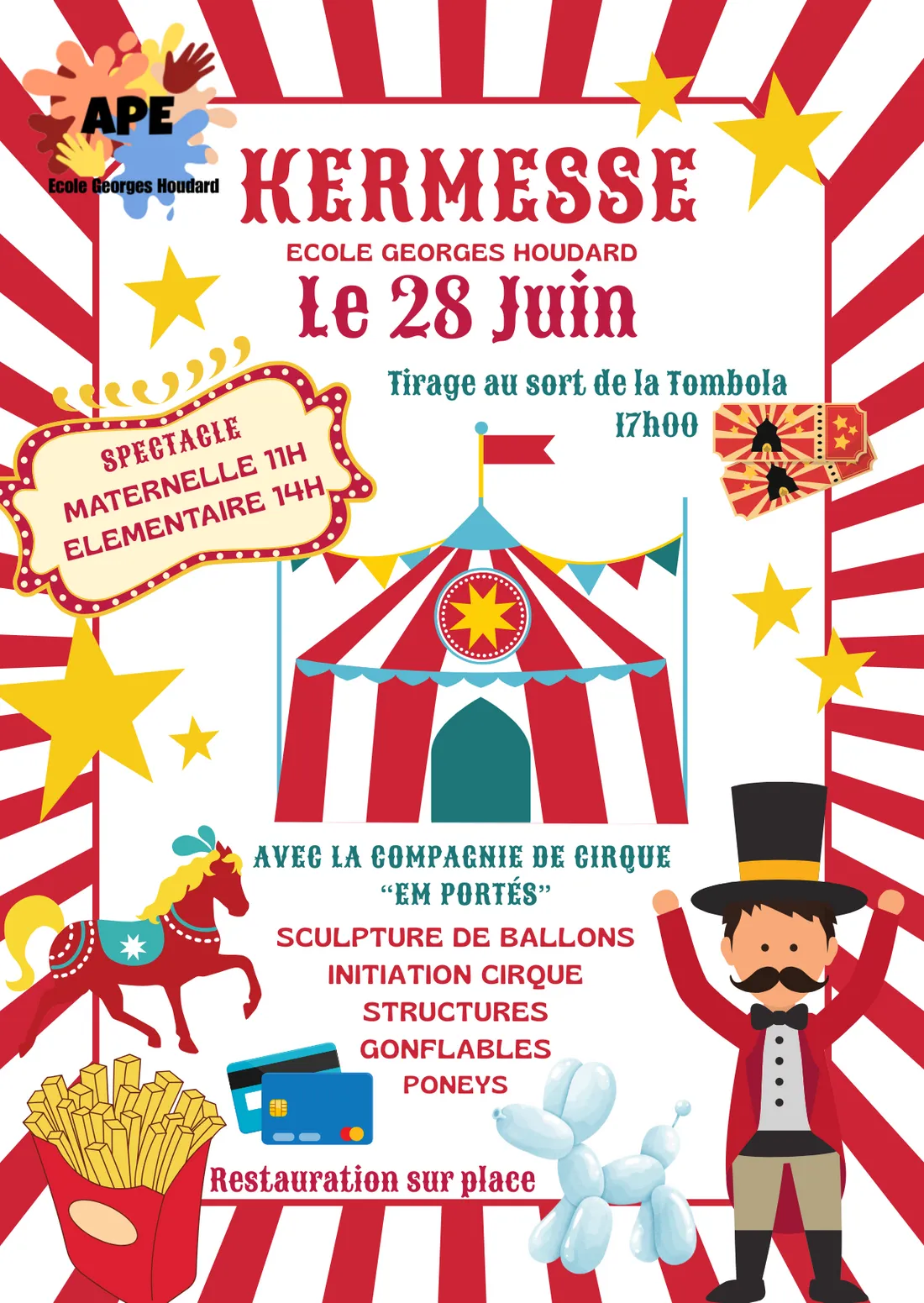 CHÂTEAUNEUF-EN-THYMERAIS - Kermesse de l'école Georges Houdard