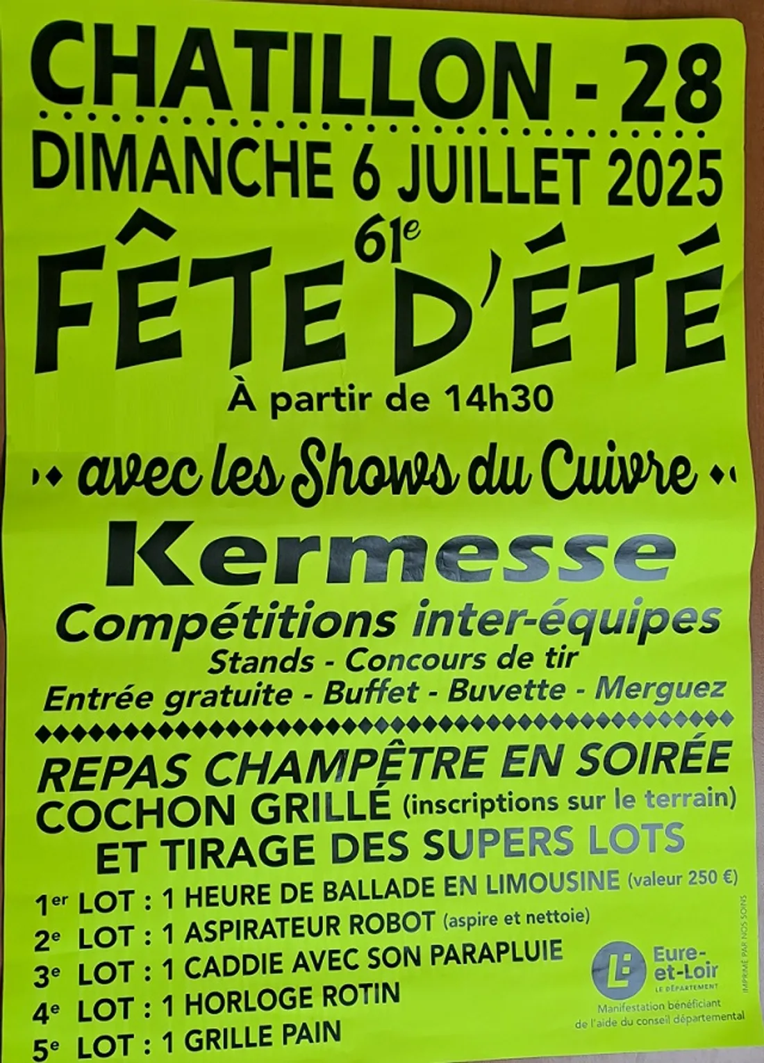 CHÂTILLON-EN-DUNOIS - 61e fête d'été
