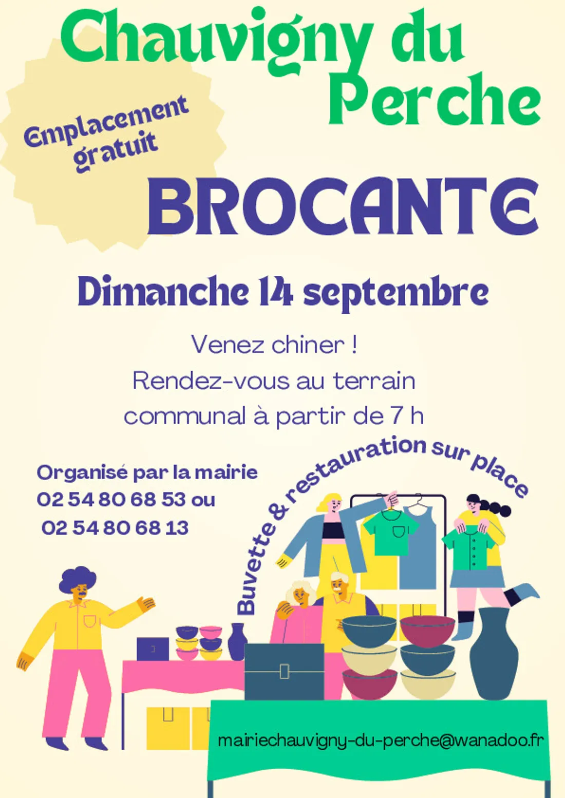 CHAUVIGNY-DU-PERCHE (41) - Brocante de la mairie
