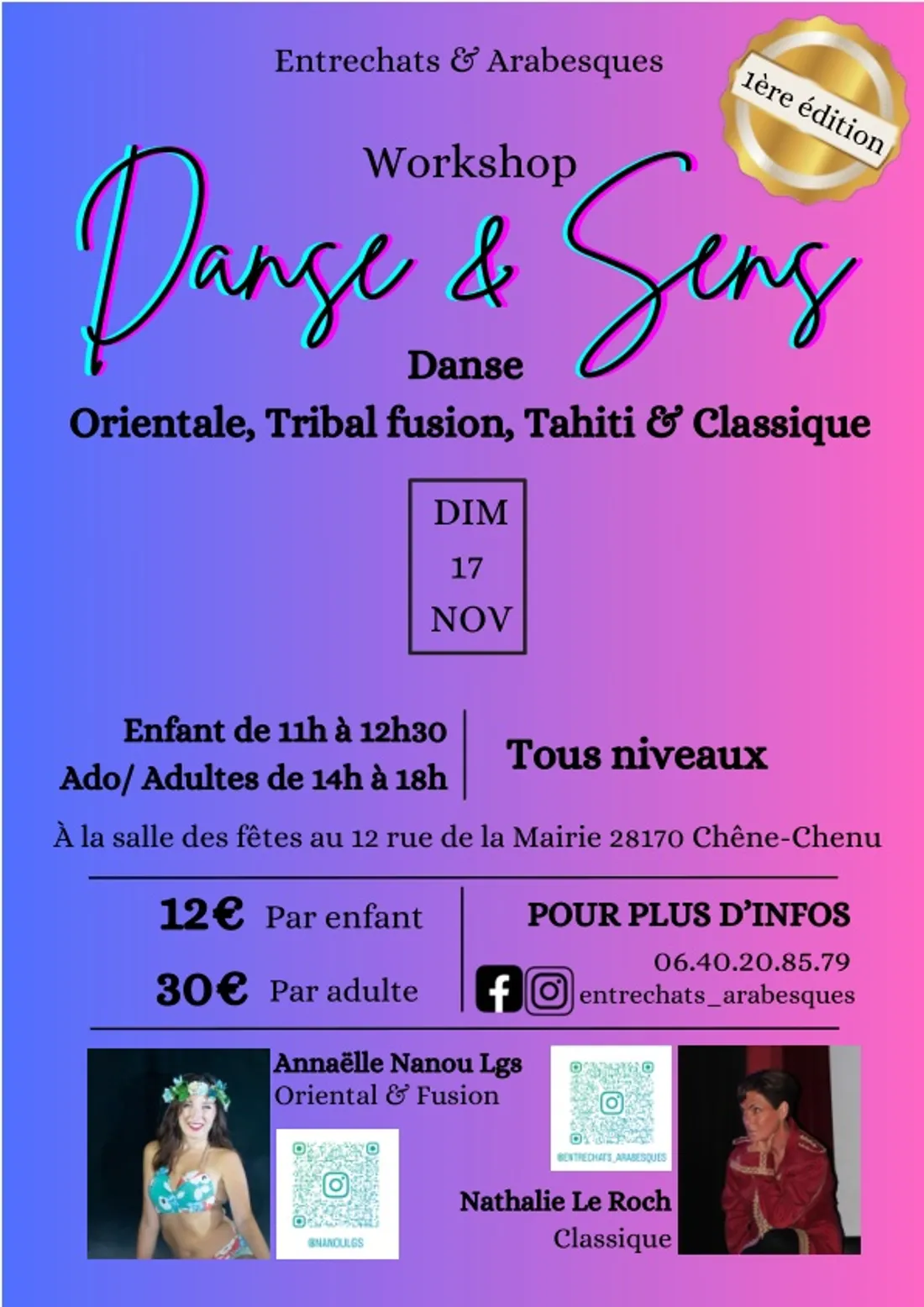 TREMBLAY-LES-VILLAGES - Workshop : Danse & Sens