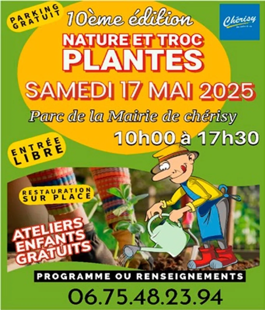 CHÉRISY - Nature et troc plantes
