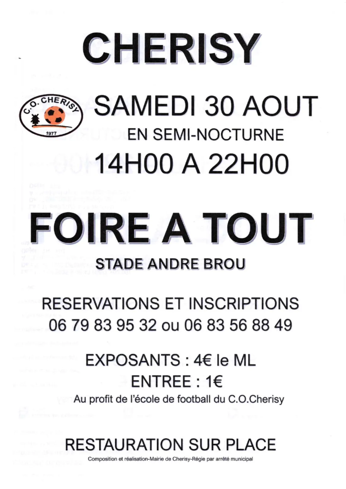 CHÉRISY - Foire à tout en semi-nocturne