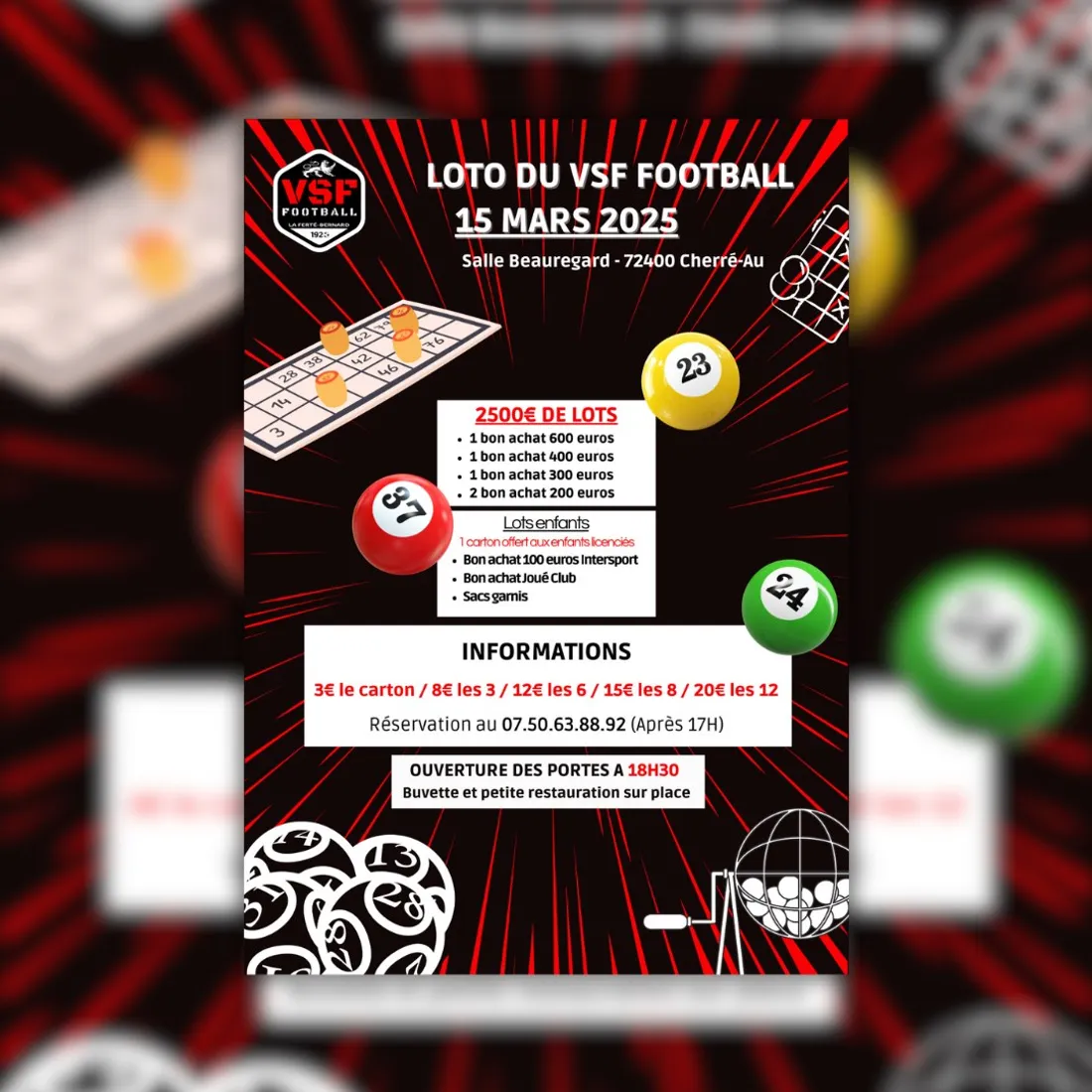CHERRÉ (72) - Loto du VSF Football