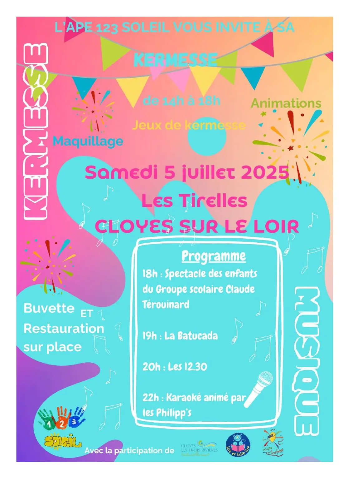 CLOYES-SUR-LE-LOIR - Kermesse de l'APE 123 Soleil