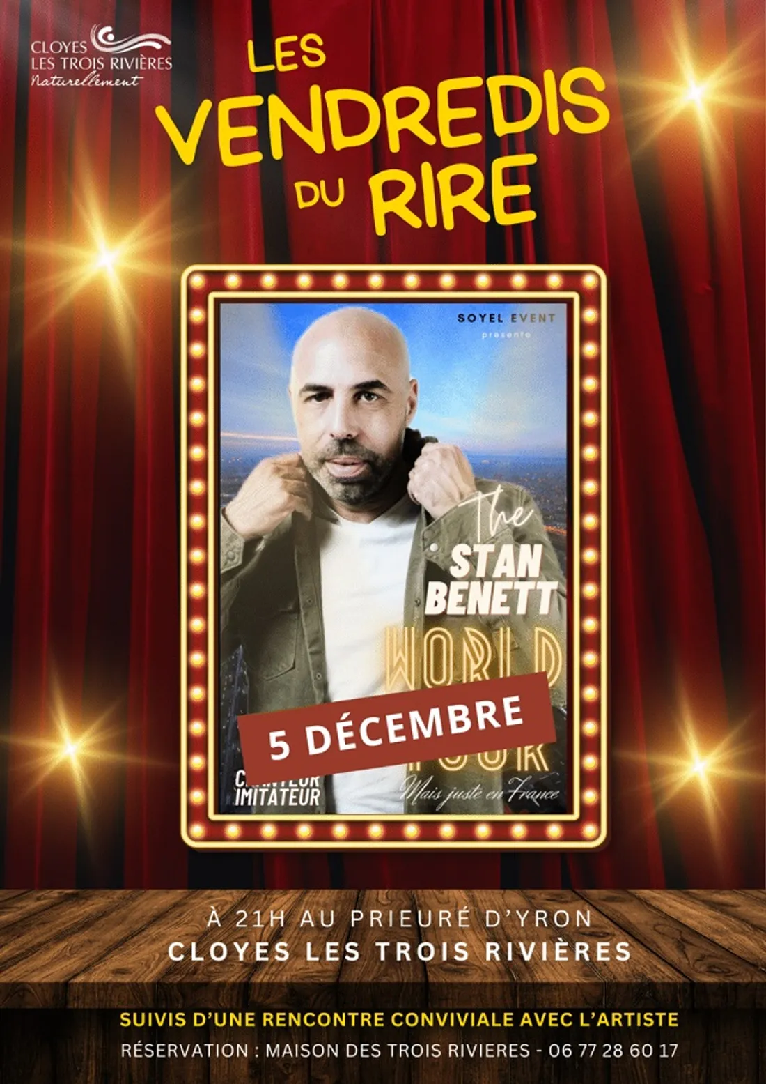 CLOYES-SUR-LE-LOIR - Les Vendredis du Rire : The Stan Benett