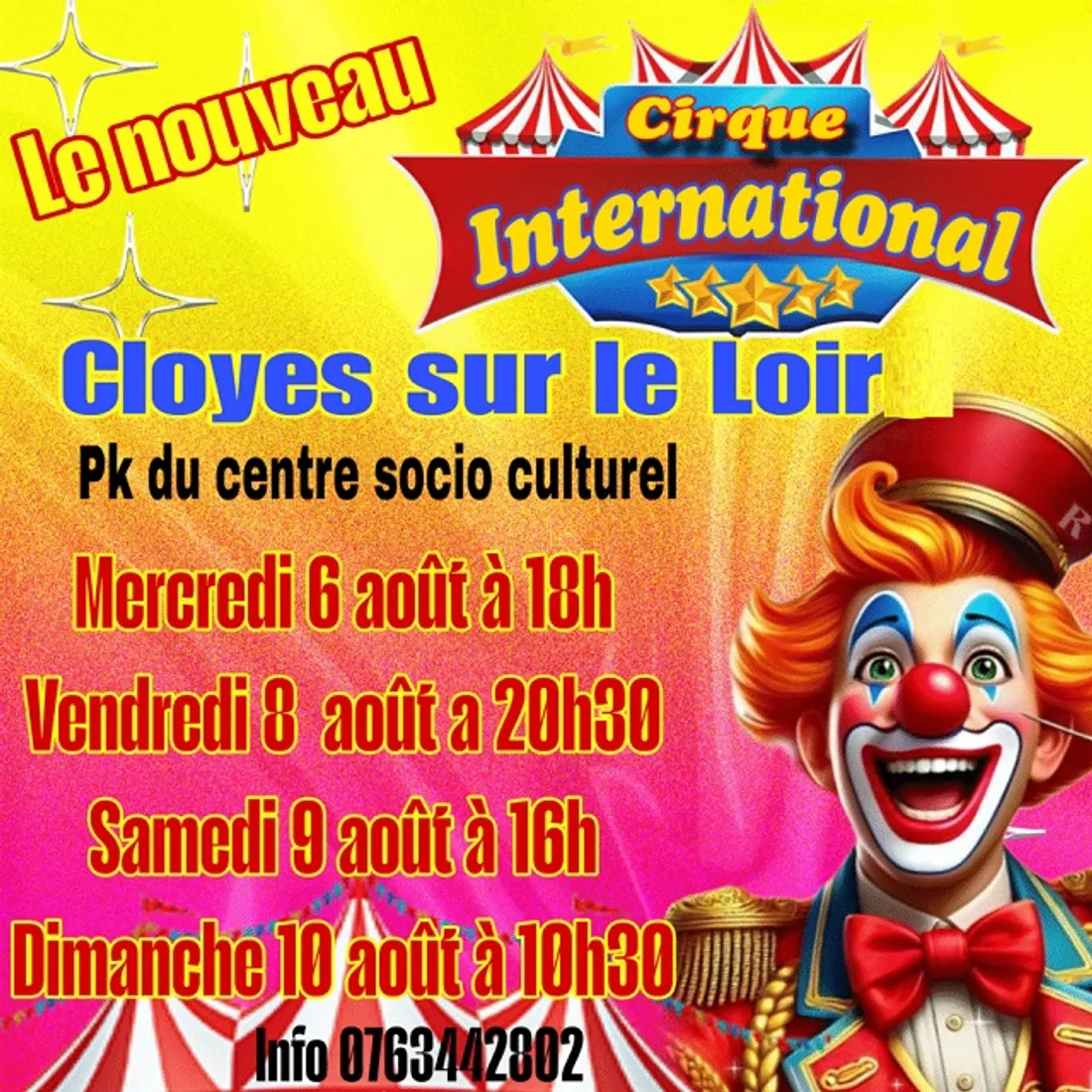 CLOYES-SUR-LE-LOIR - Représentation du Cirque International