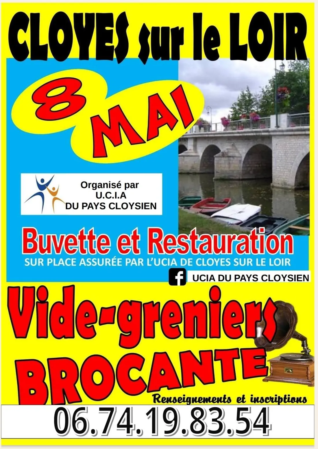 CLOYES-SUR-LE-LOIR - Vide-greniers, brocante de l'UCIA