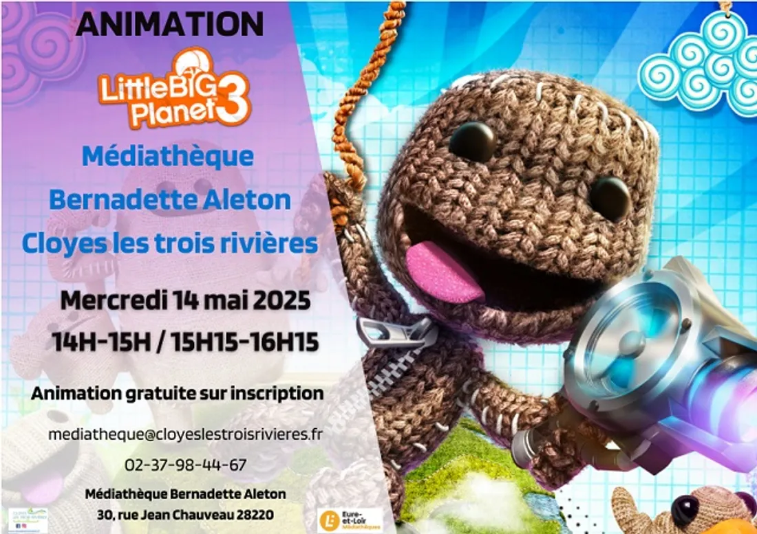 CLOYES-SUR-LE-LOIR - Animation numérique : Little Big Planet 3