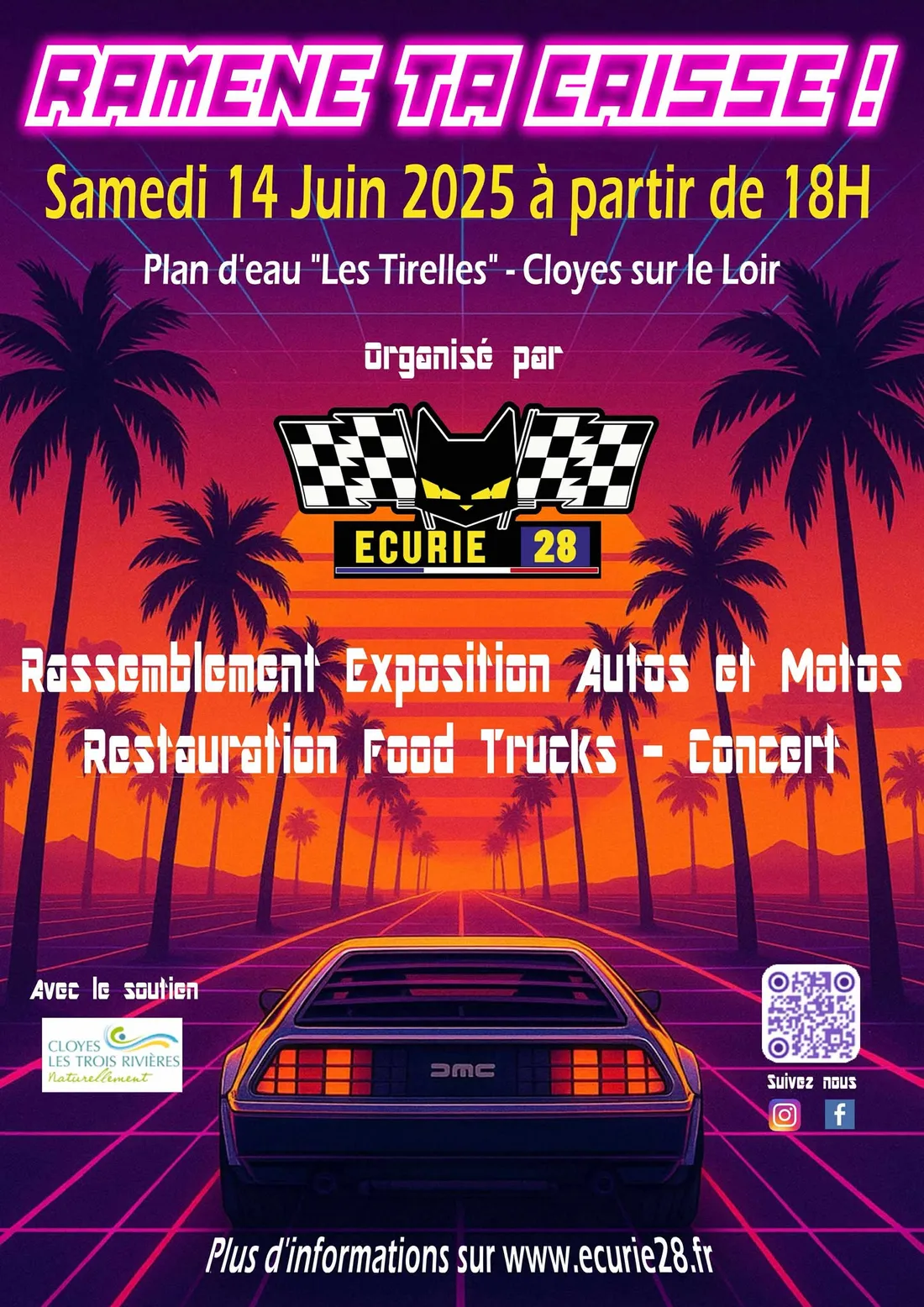 CLOYES-SUR-LE-LOIR - Ramène ta caisse ! Rassemblement autos et motos
