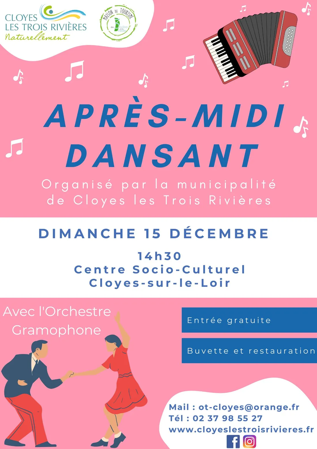CLOYES-SUR-LE-LOIR - Après-midi dansant avec l'orchestre Gramophone