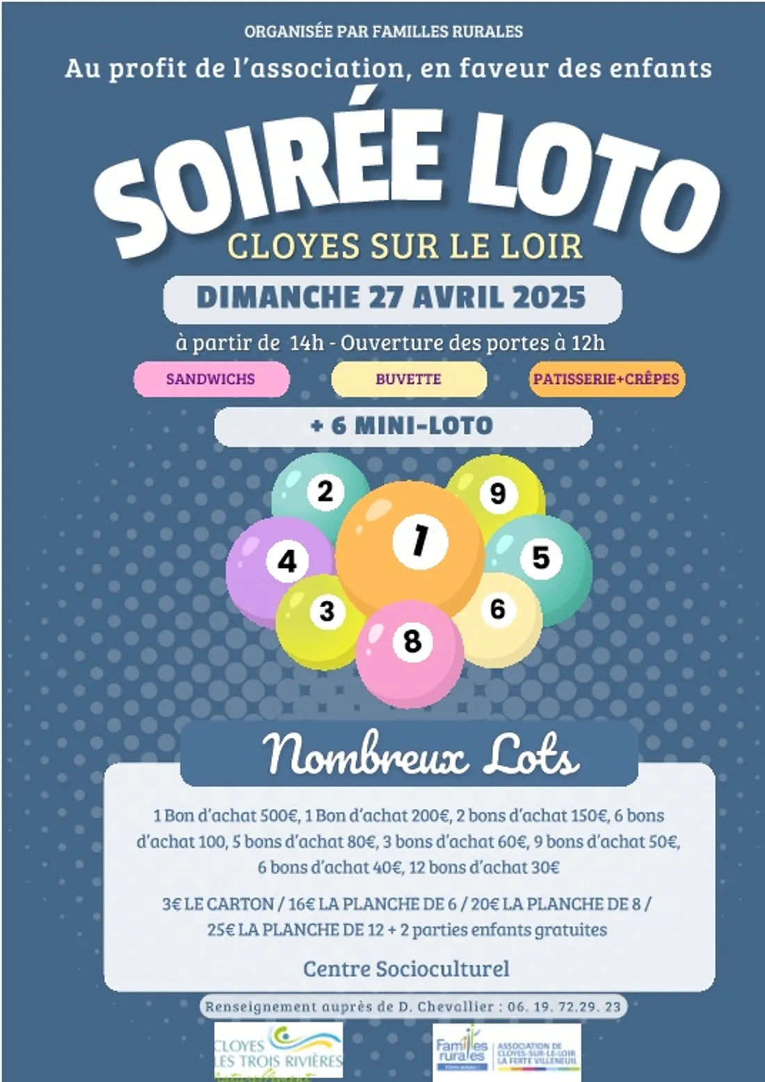 CLOYES-SUR-LE-LOIR - Loto des Familles Rurales