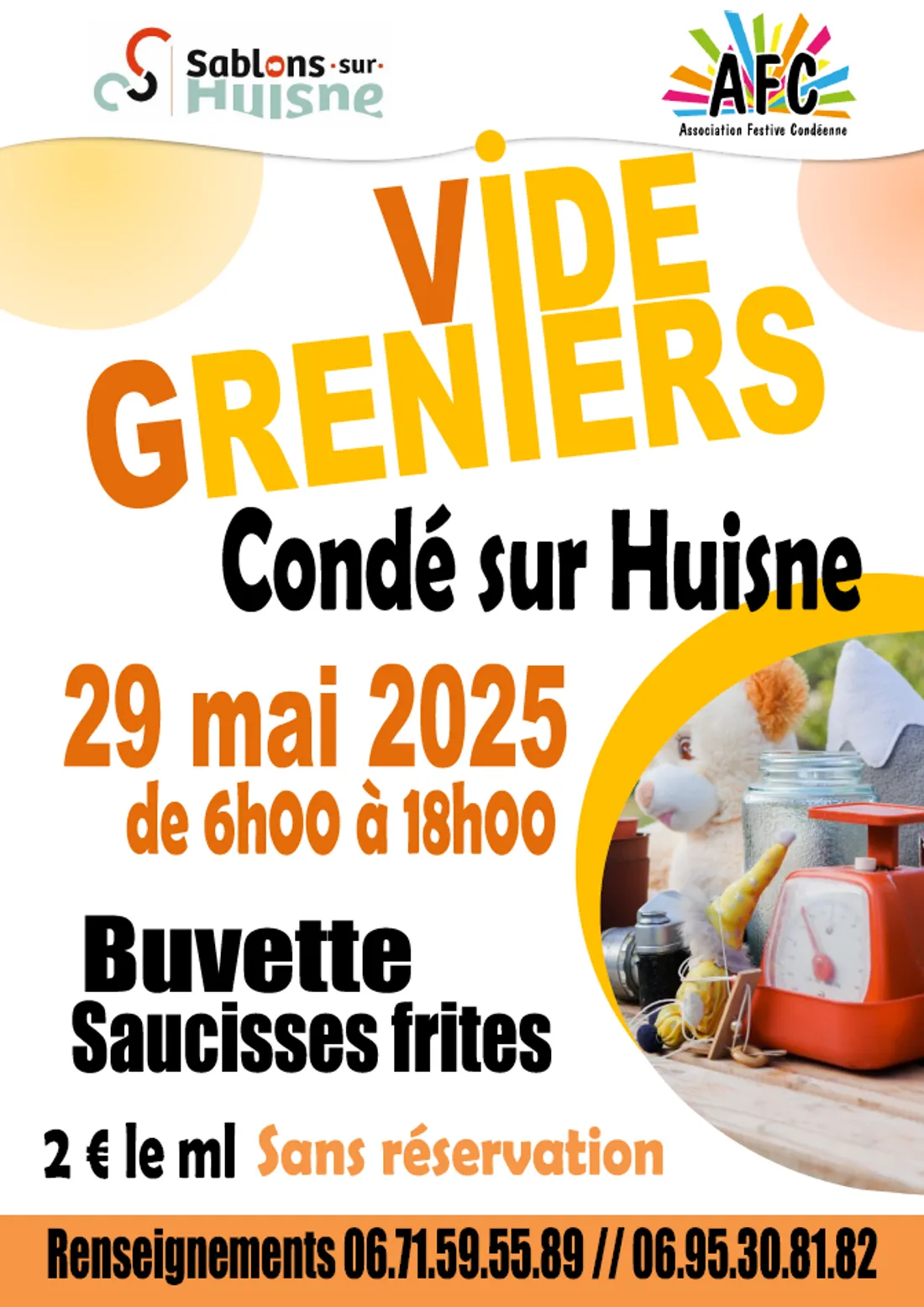 CONDÉ-SUR-HUISNE (61) - Vide-greniers de l'AFC