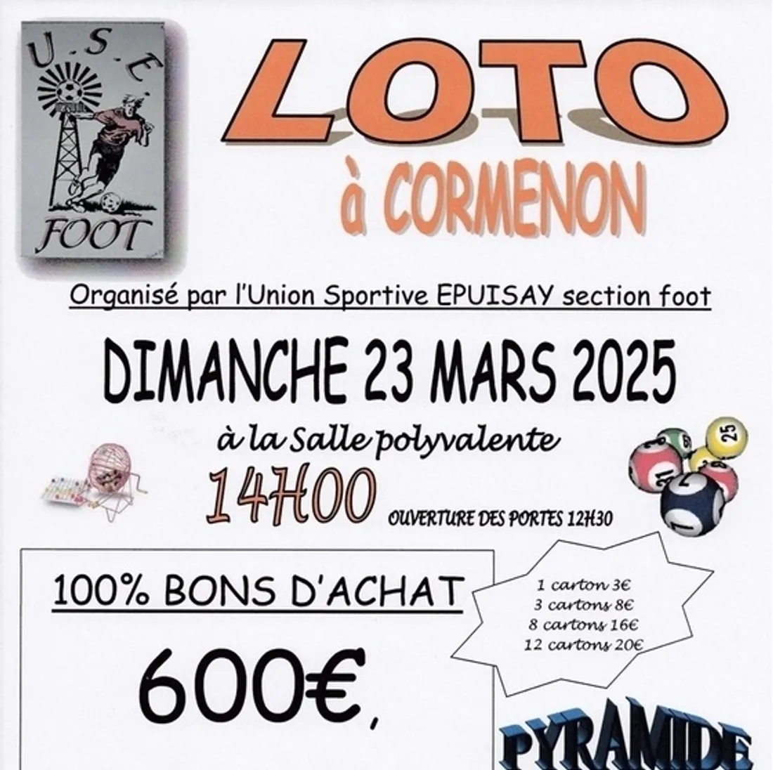 CORMENON (41) – Loto de Épuisay Foot