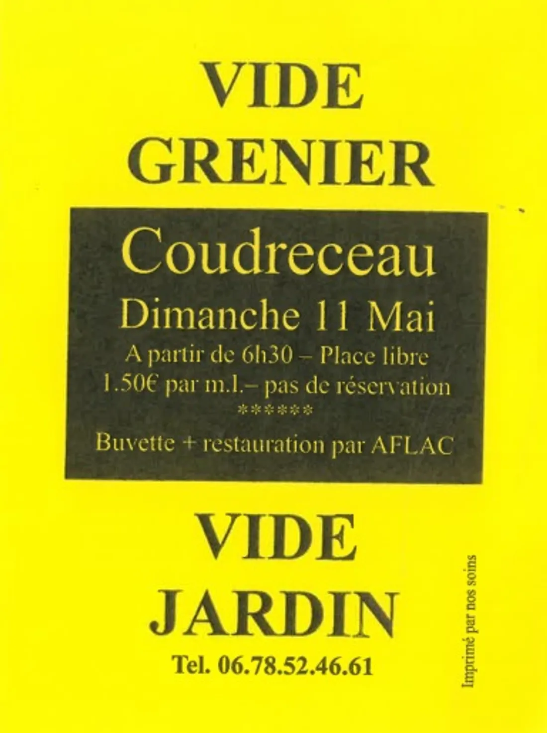 COUDRECEAU - Vide-greniers et vide-jardin