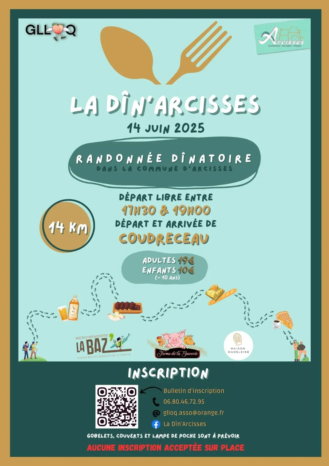 COUDRECEAU - Randonnée gourmande : La Dîn'Arcisses