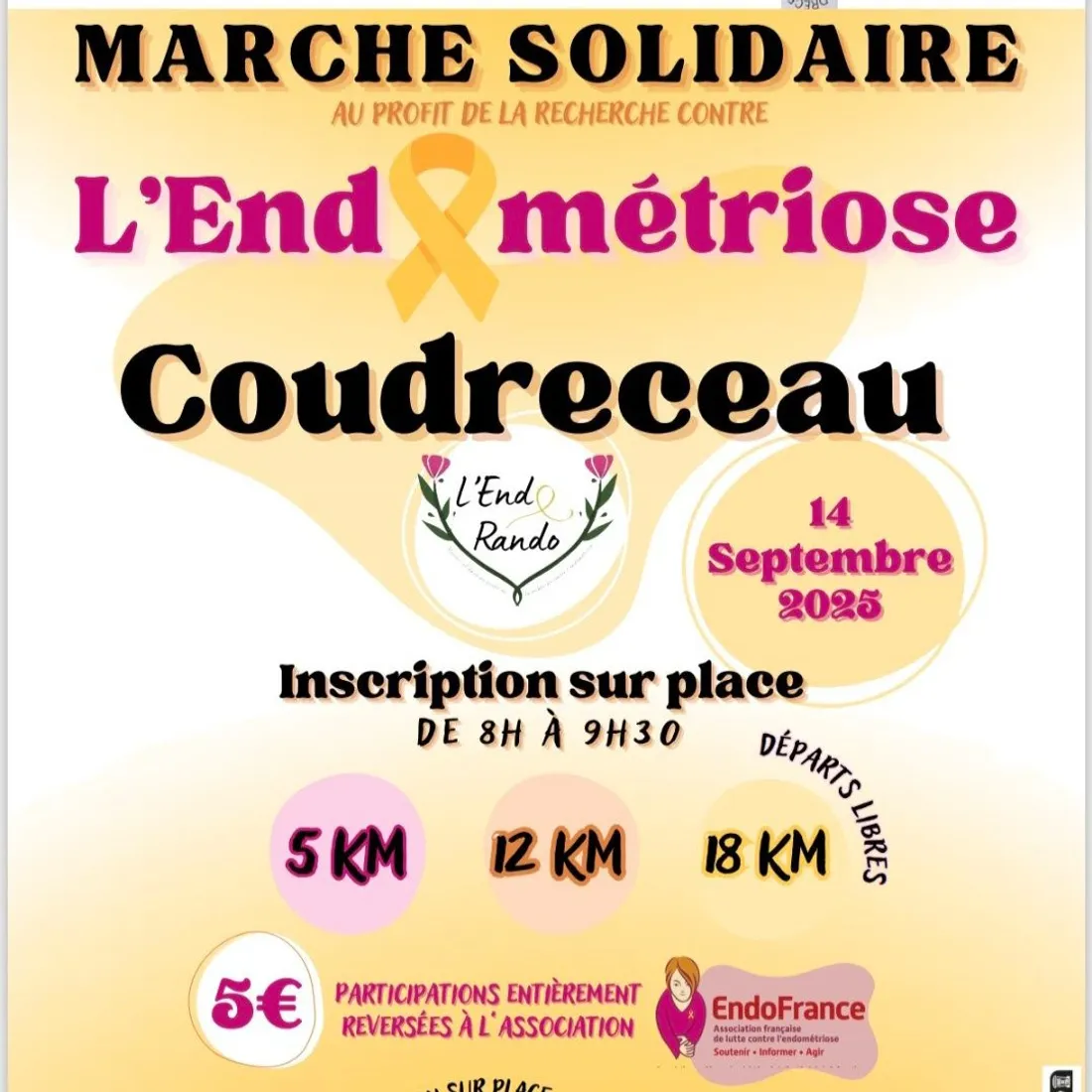COUDRECEAU - Marche solidaire endométriose