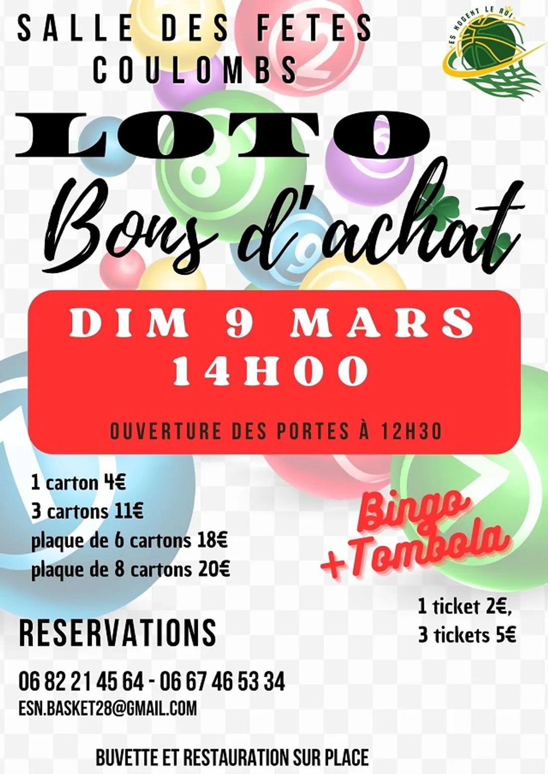 COULOMBS - Loto de l'ENS Basket