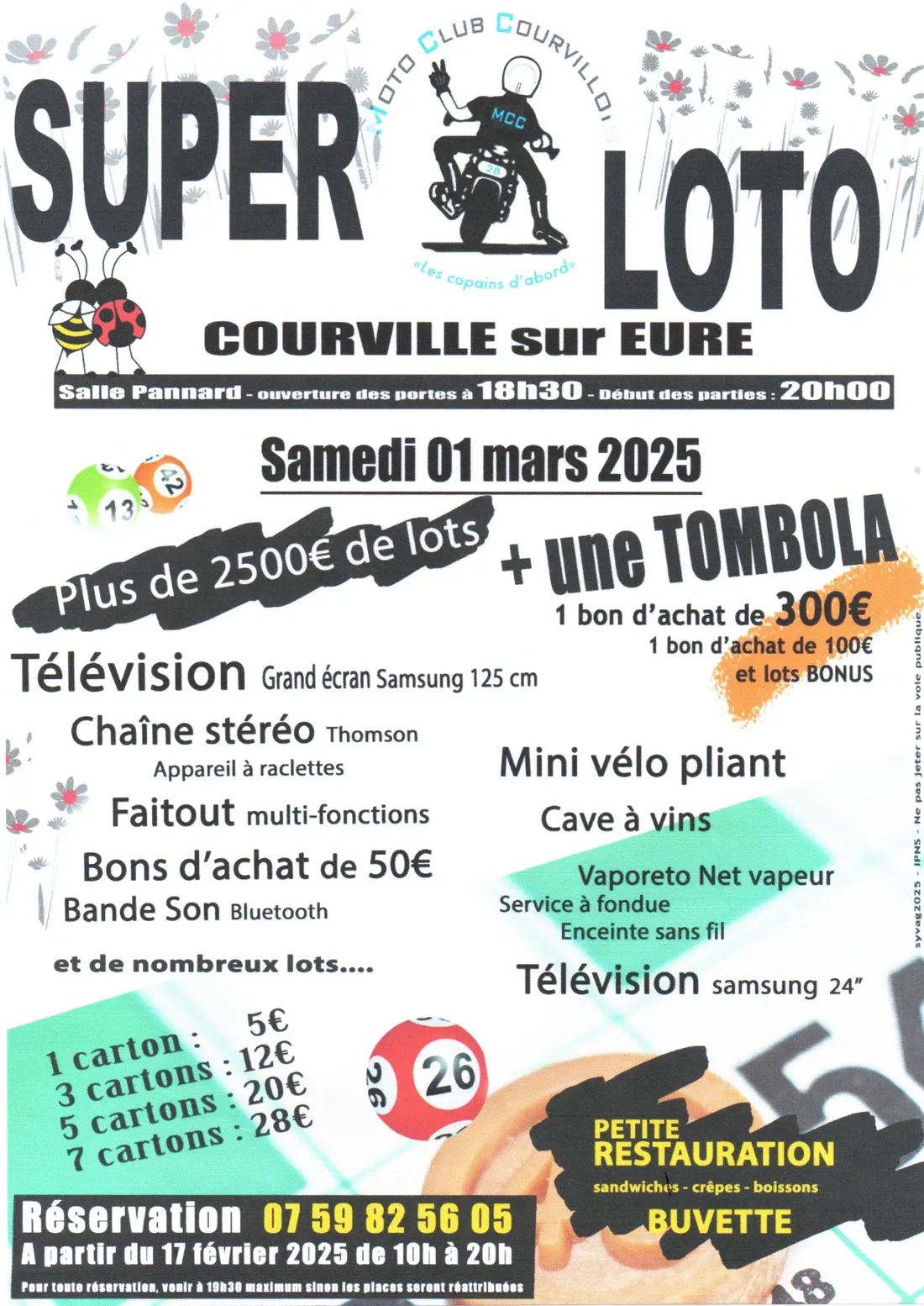 COURVILLE-SUR-EURE - Super loto du Moto Club Courvillois