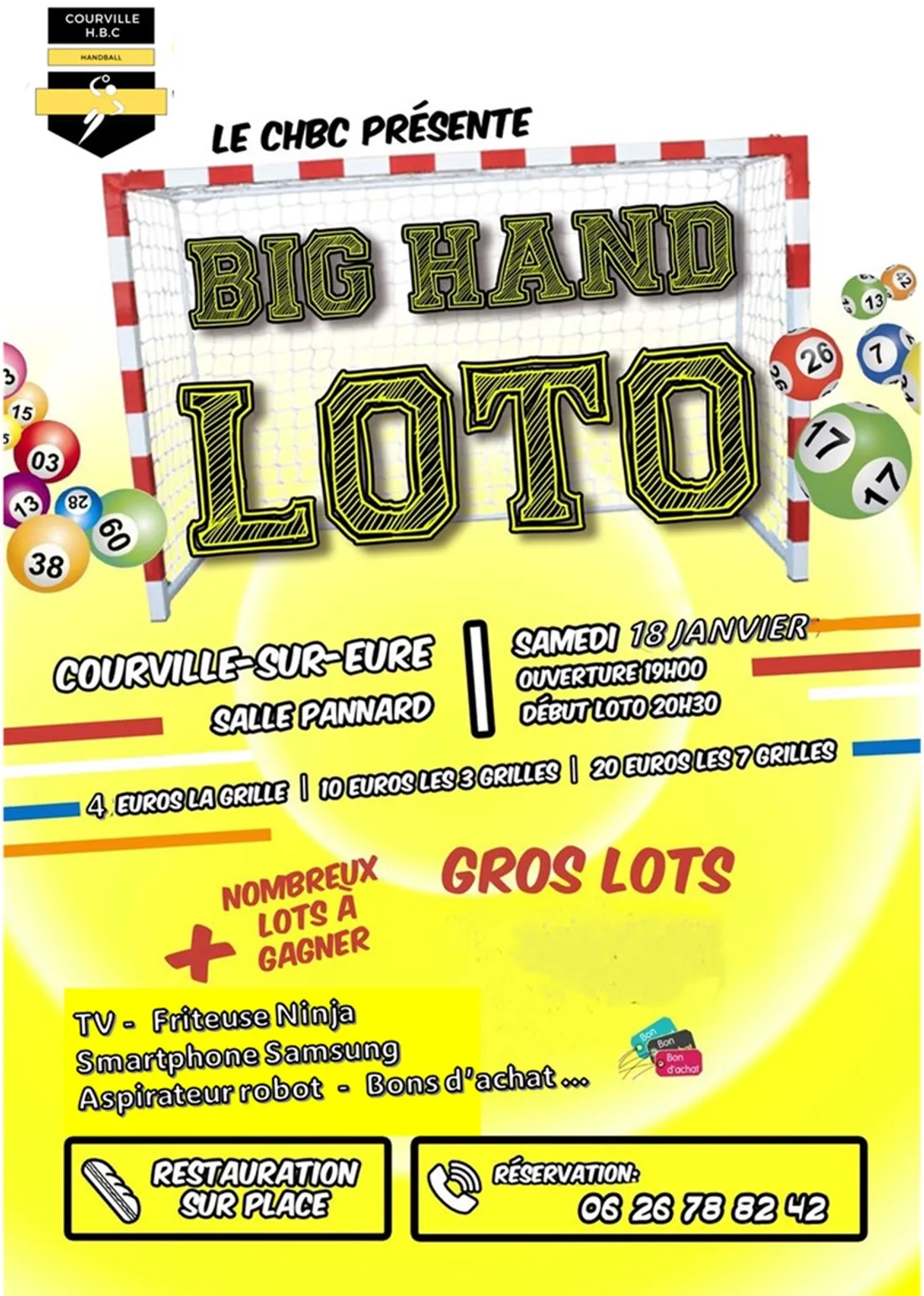 COURVILLE-SUR-EURE - Loto du handball