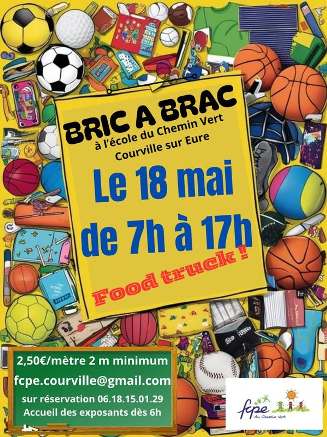 COURVILLE-SUR-EURE - Bric-à-brac à l'école du Chemin Vert