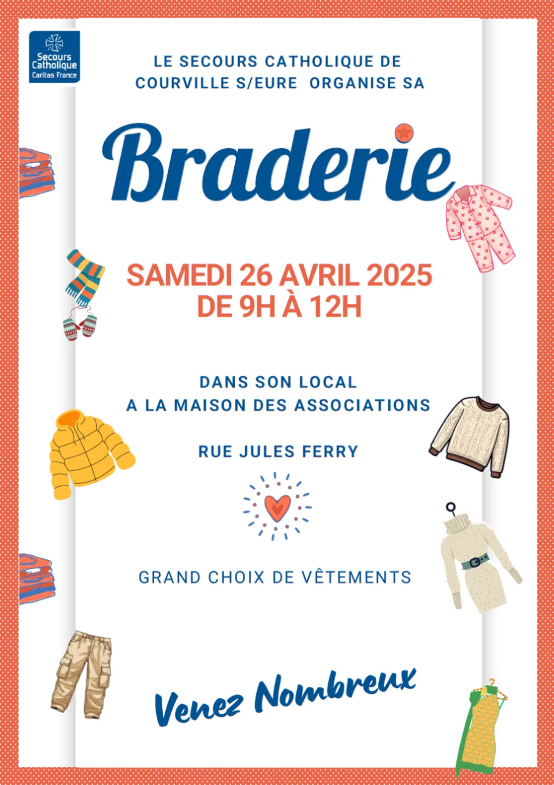 COURVILLE-SUR-EURE - Braderie du Secours Catholique