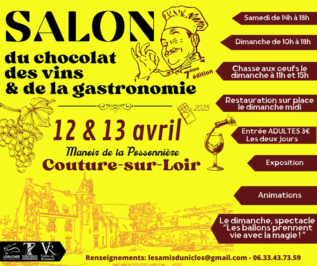 COUTURE-SUR-LOIR (41) - Salon du chocolat, des vins & de la gastronomie