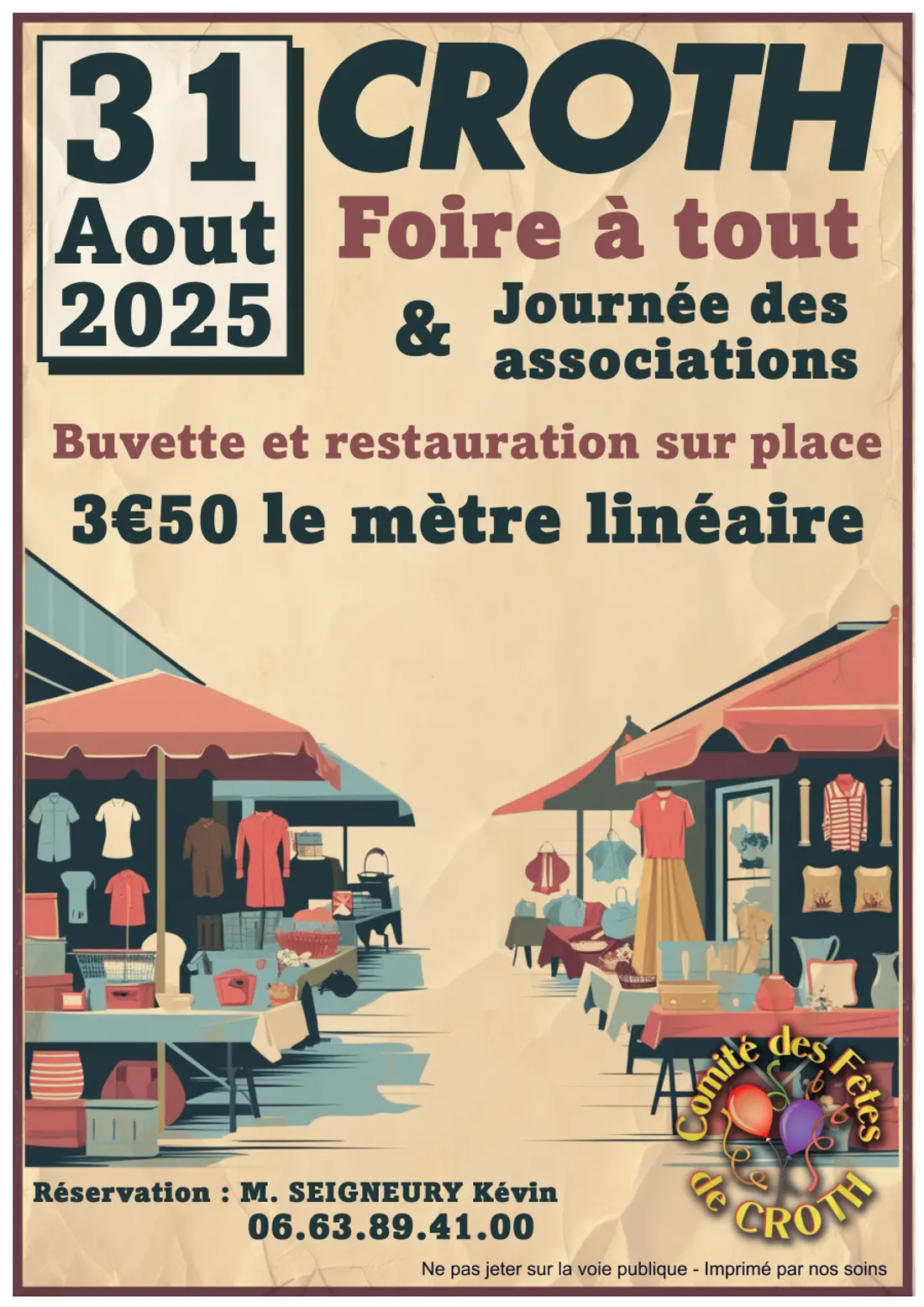 CROTH (27) - Foire à tout et journée des associations
