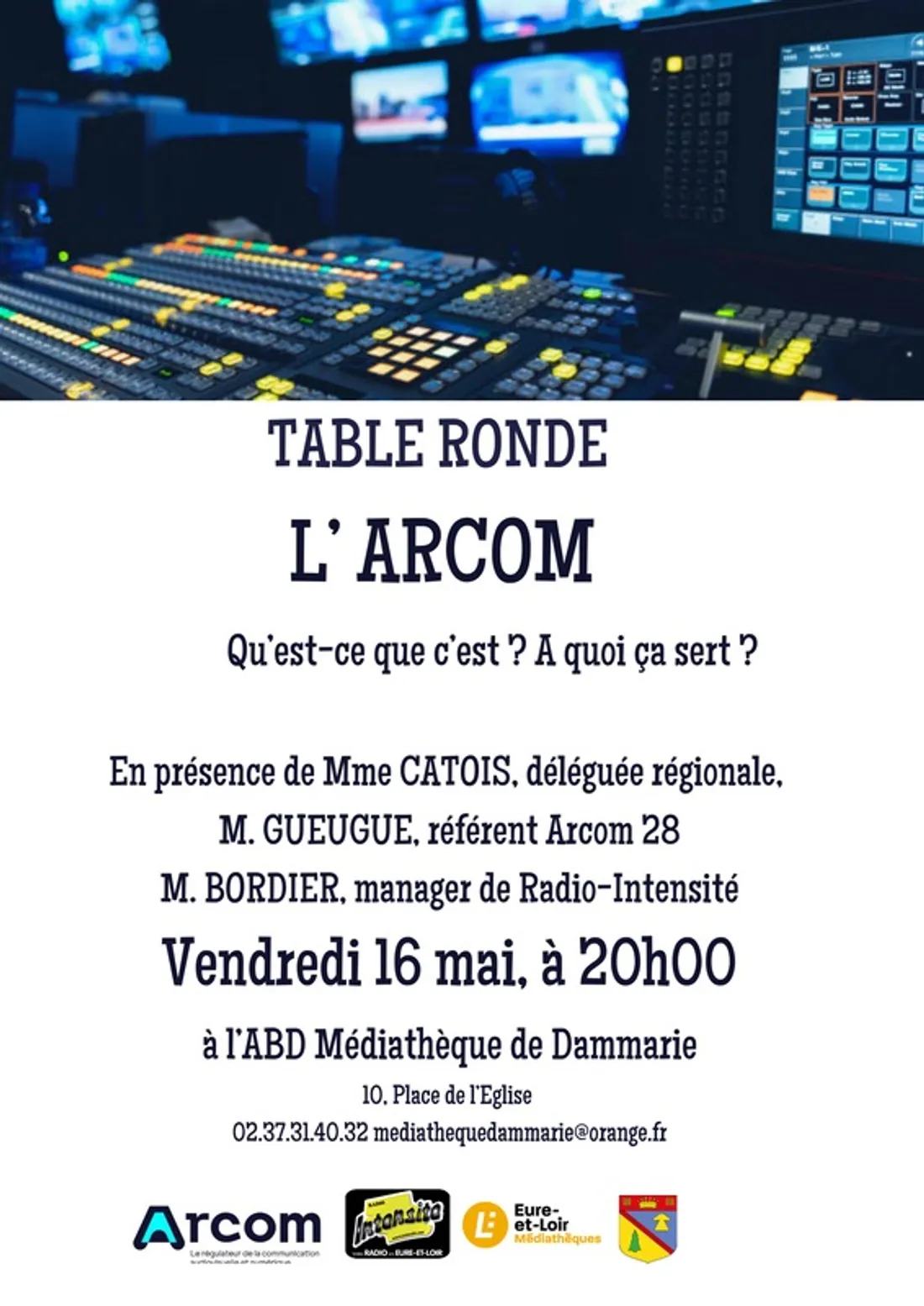 DAMMARIE - Table ronde : L'ARCOM qu'est-ce que c'est ? À quoi ça sert ?