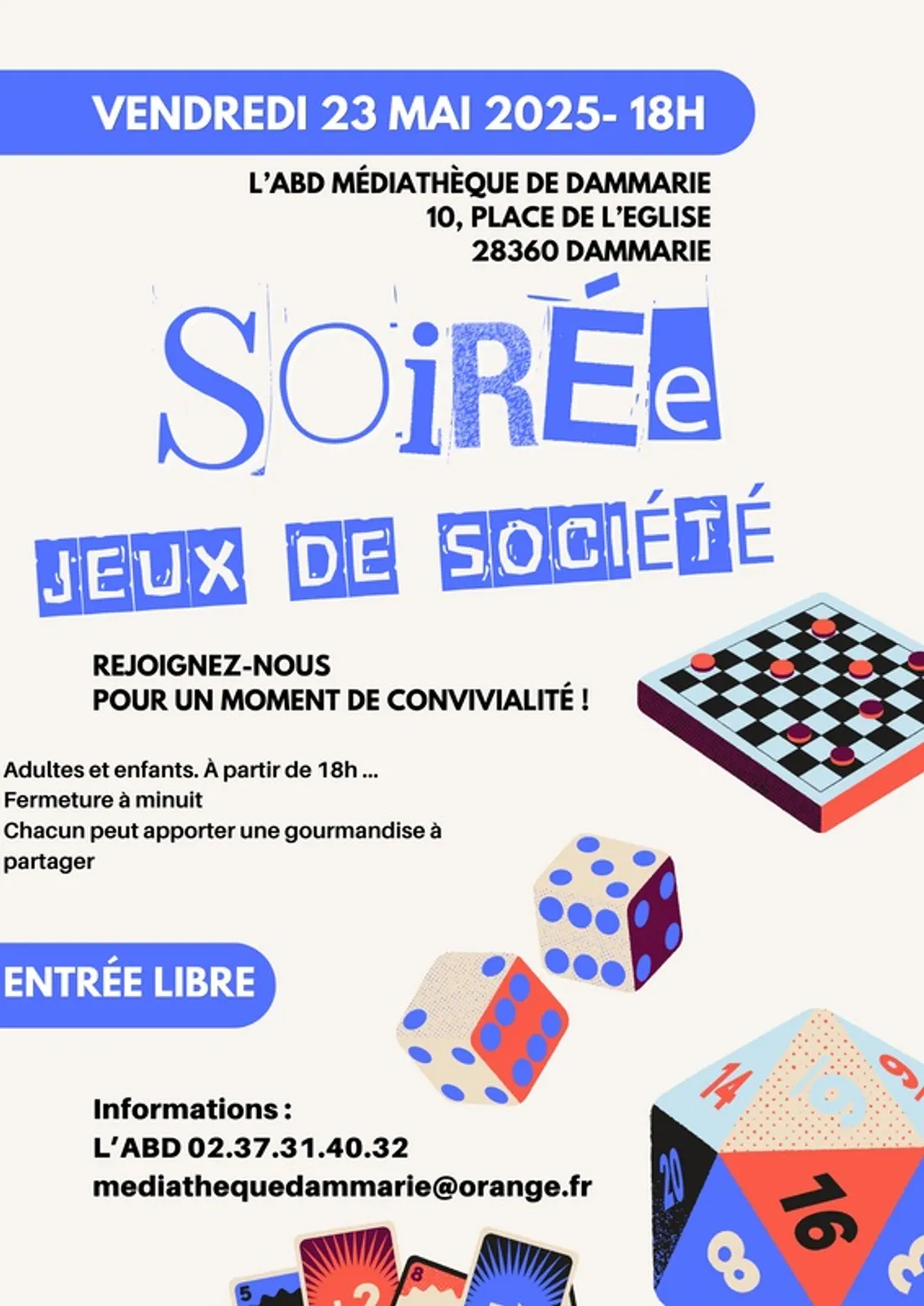 DAMMARIE - Soirée jeux de société