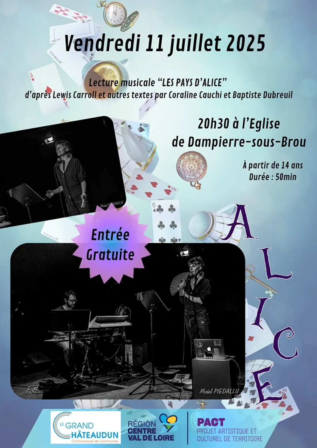 DAMPIERRE-SOUS-BROU - Lecture musicale : Les Pays d'Alice
