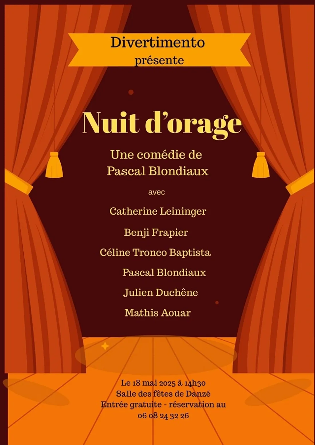 DANZÉ (41) - Théâtre : Nuit d'orage