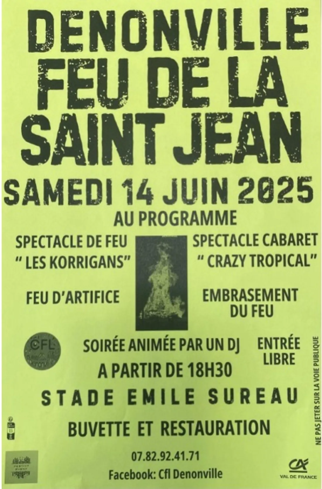 DENONVILLE - Feu de la Saint-Jean