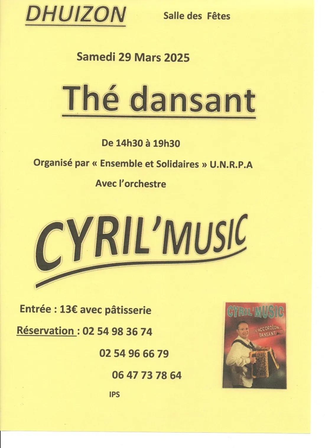 DHUIZON (41) - Thé dansant avec Cyril'Music