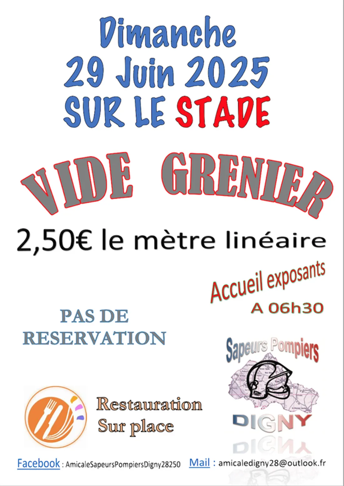 DIGNY - Vide-greniers des sapeurs-pompiers