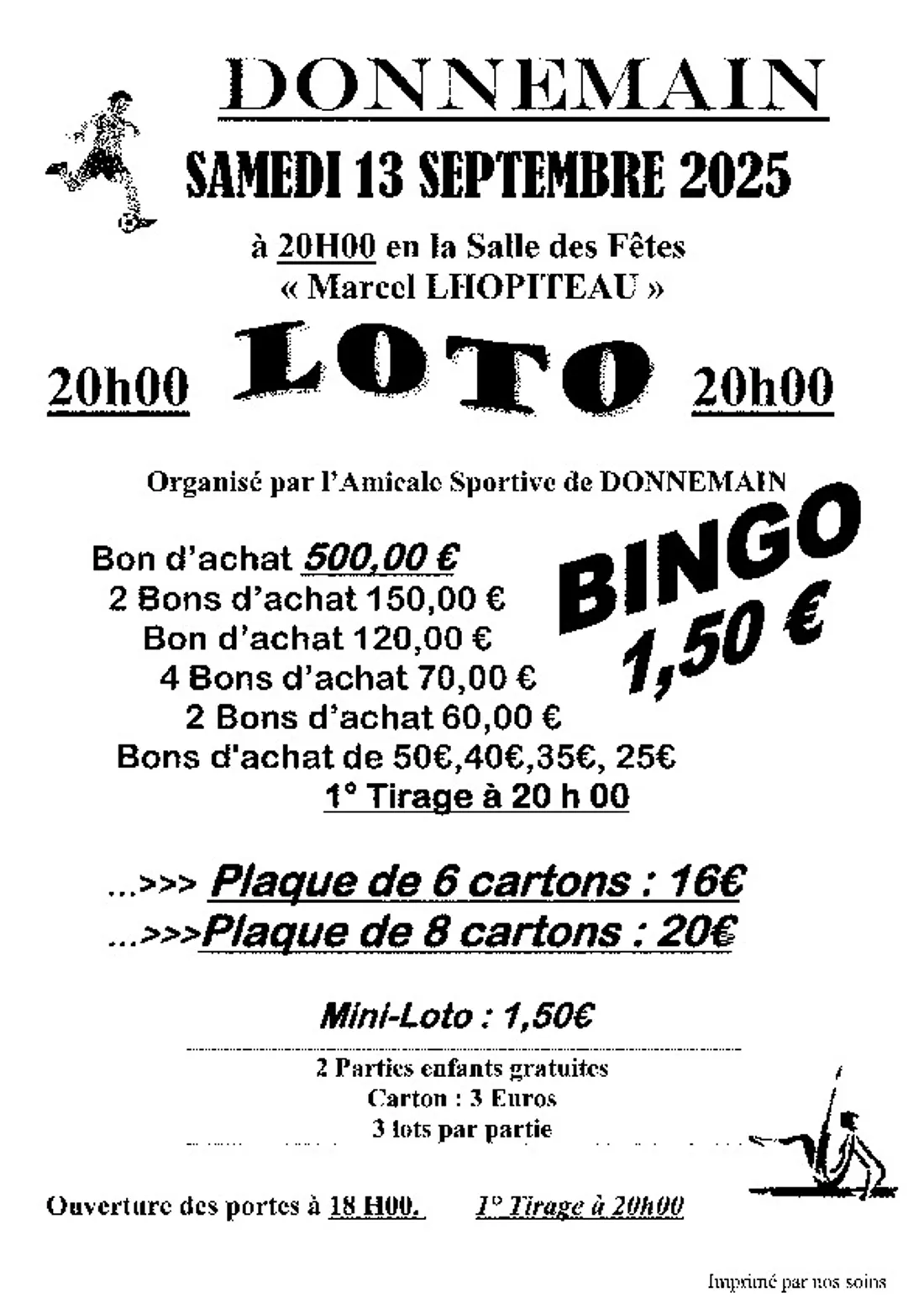 DONNEMAIN - Loto de l'AS Donnemain