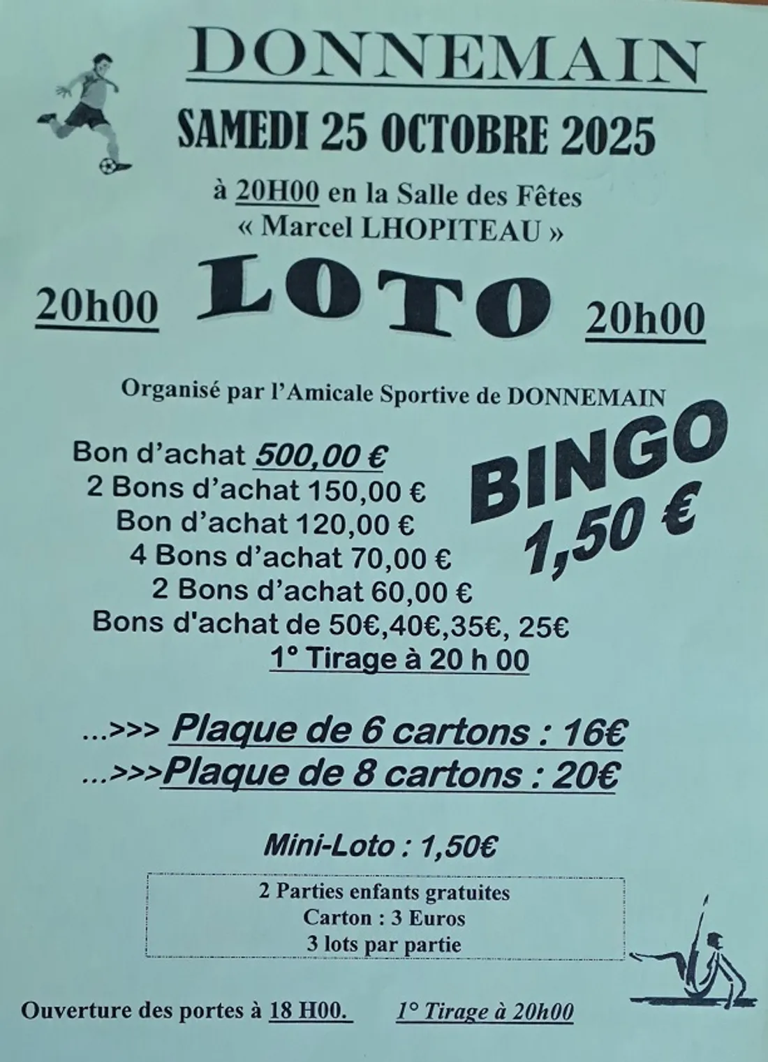 DONNEMAIN - Loto de l'Amicale Sportive
