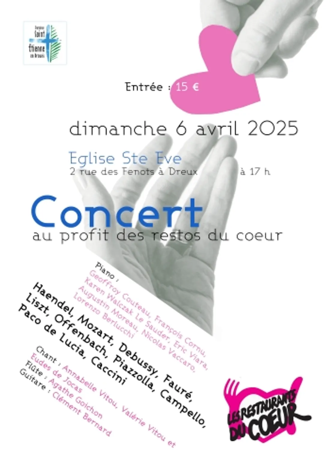 DREUX - Concert au profit des Restos du Cœur