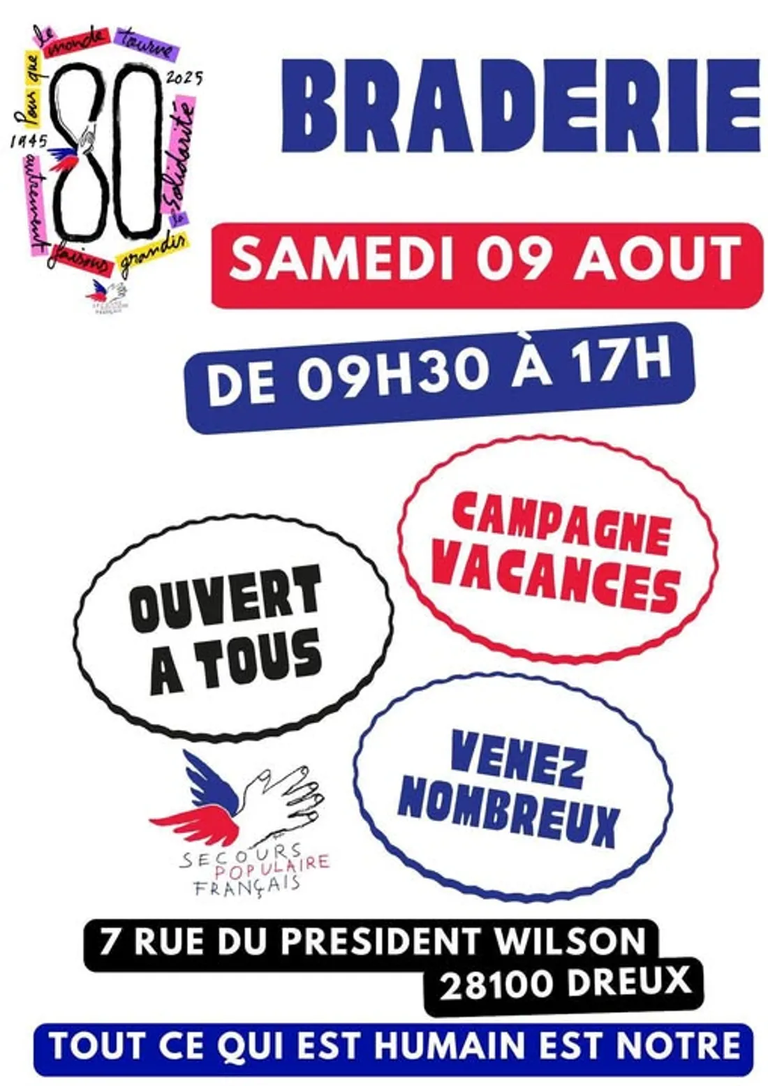 DREUX - Braderie du Secours Populaire