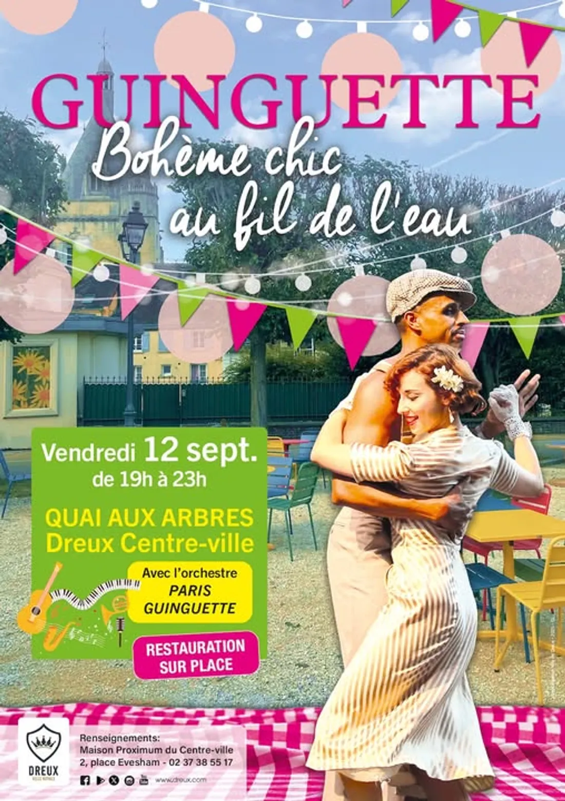 DREUX - Guinguette Bohème chic au fil de l'eau