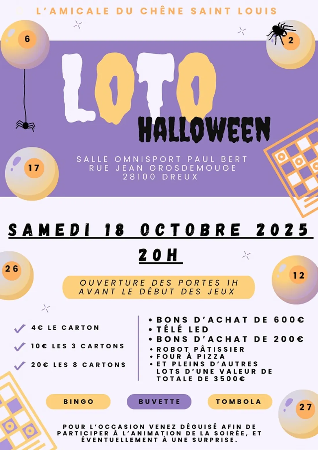 DREUX - Loto du Chêne Saint Louis