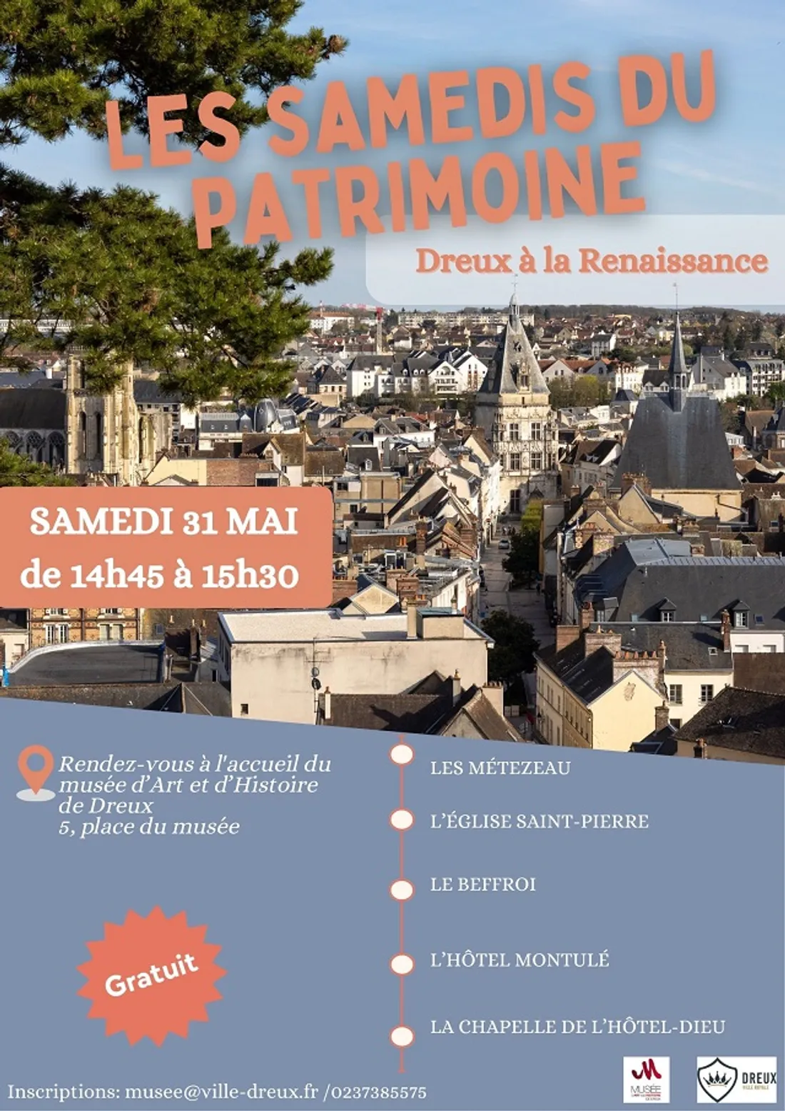 DREUX - Samedi du patrimoine : Dreux à la Renaissance