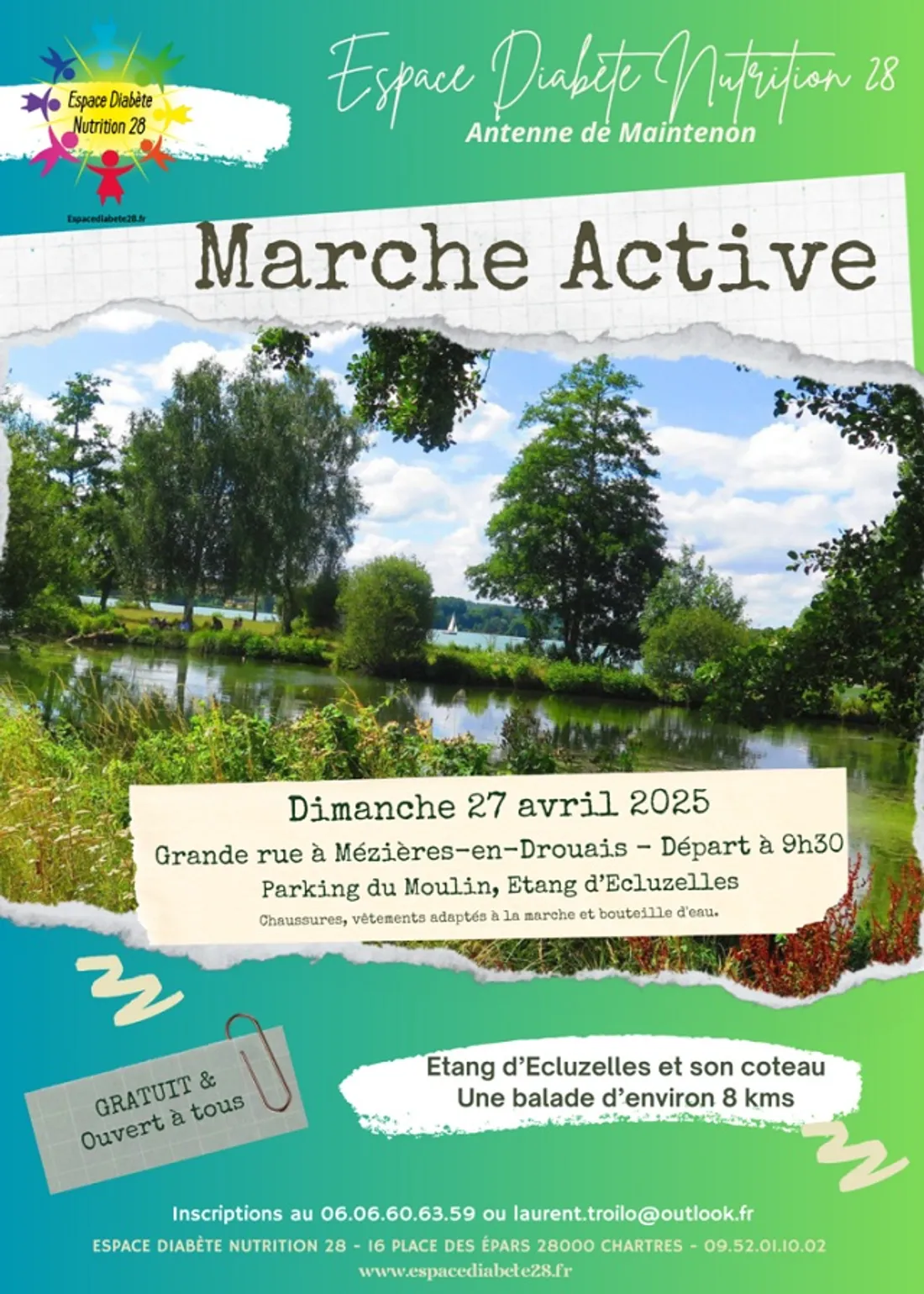 ÉCLUZELLES - Marche active de l'Espace Diabète 28