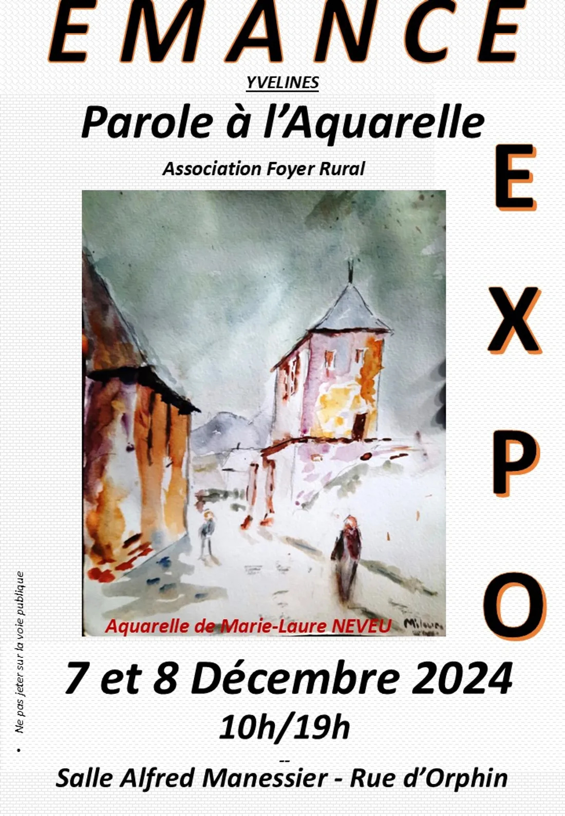 ÉMANCÉ (78) - Exposition : Parole à l'Aquarelle