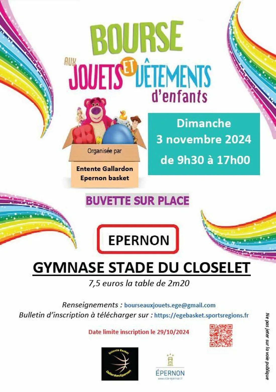 ÉPERNON - Bourse aux jouets et vêtements d'enfants