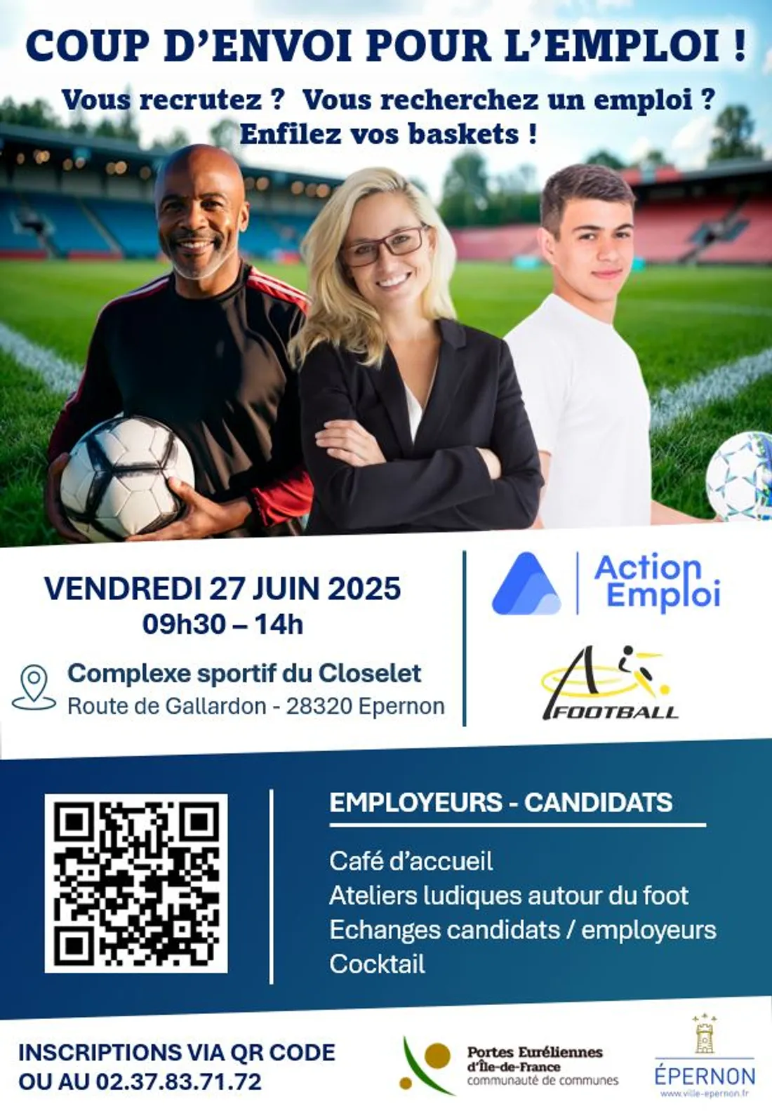 ÉPERNON - Job dating football