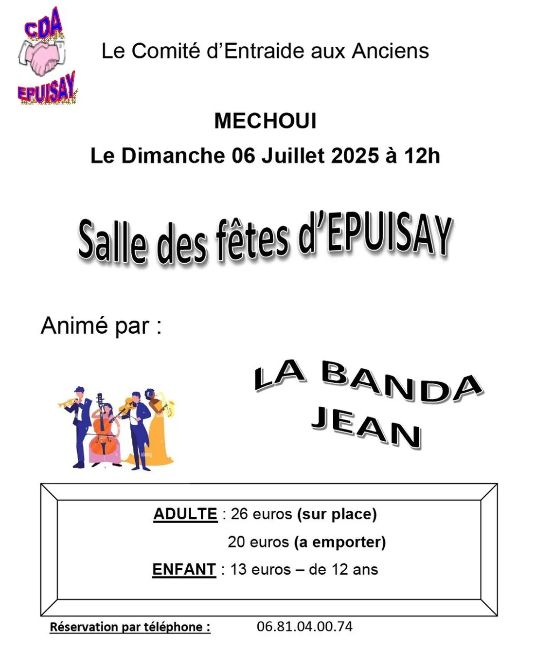 ÉPUISAY (41) - Méchoui du Comité d'Entraide aux Anciens