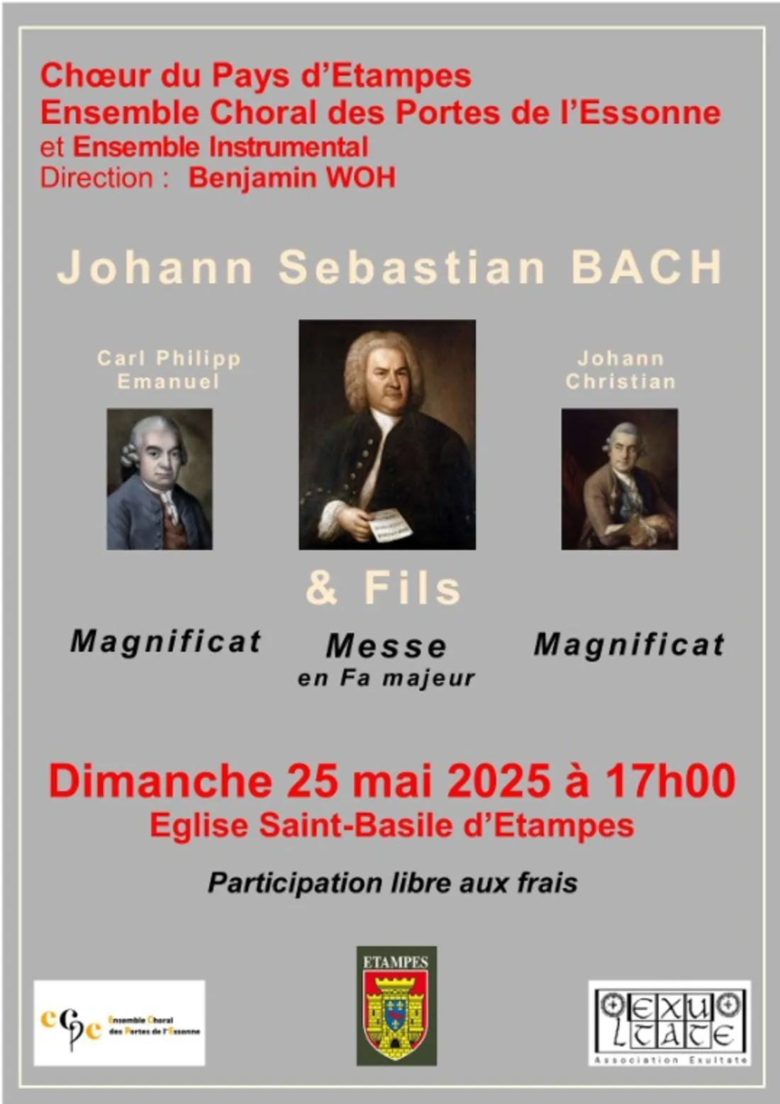 ÉTAMPES (91) - Concert : Bach & ses fils